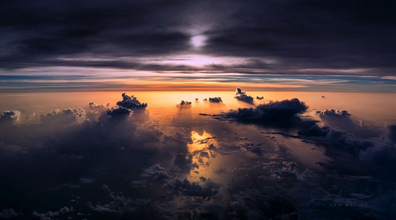 Lélegzetelállító felvételek a felhők fölött